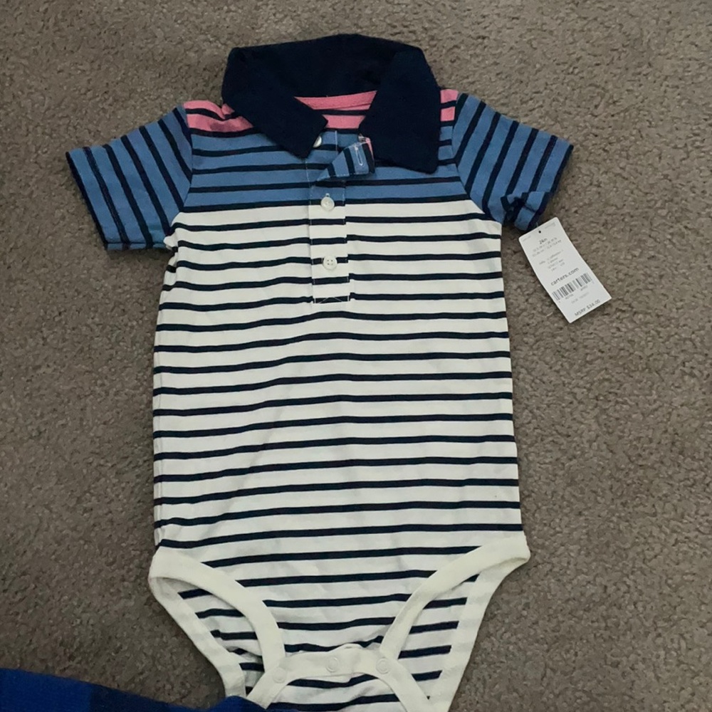 NWT baby boy onesie polo
